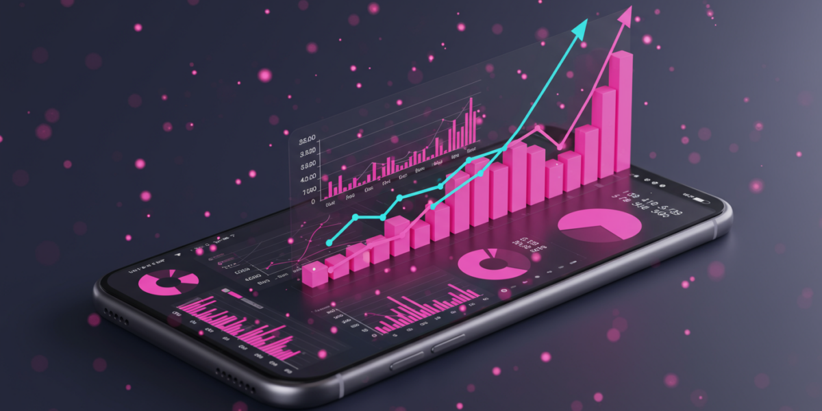 Dashboard analytics avec graphiques, TikTok Analytics métriques clés